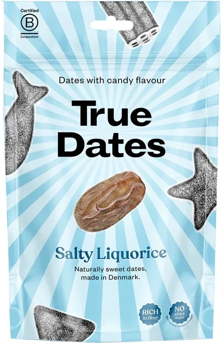 True Dates Salty Liquorice 100g