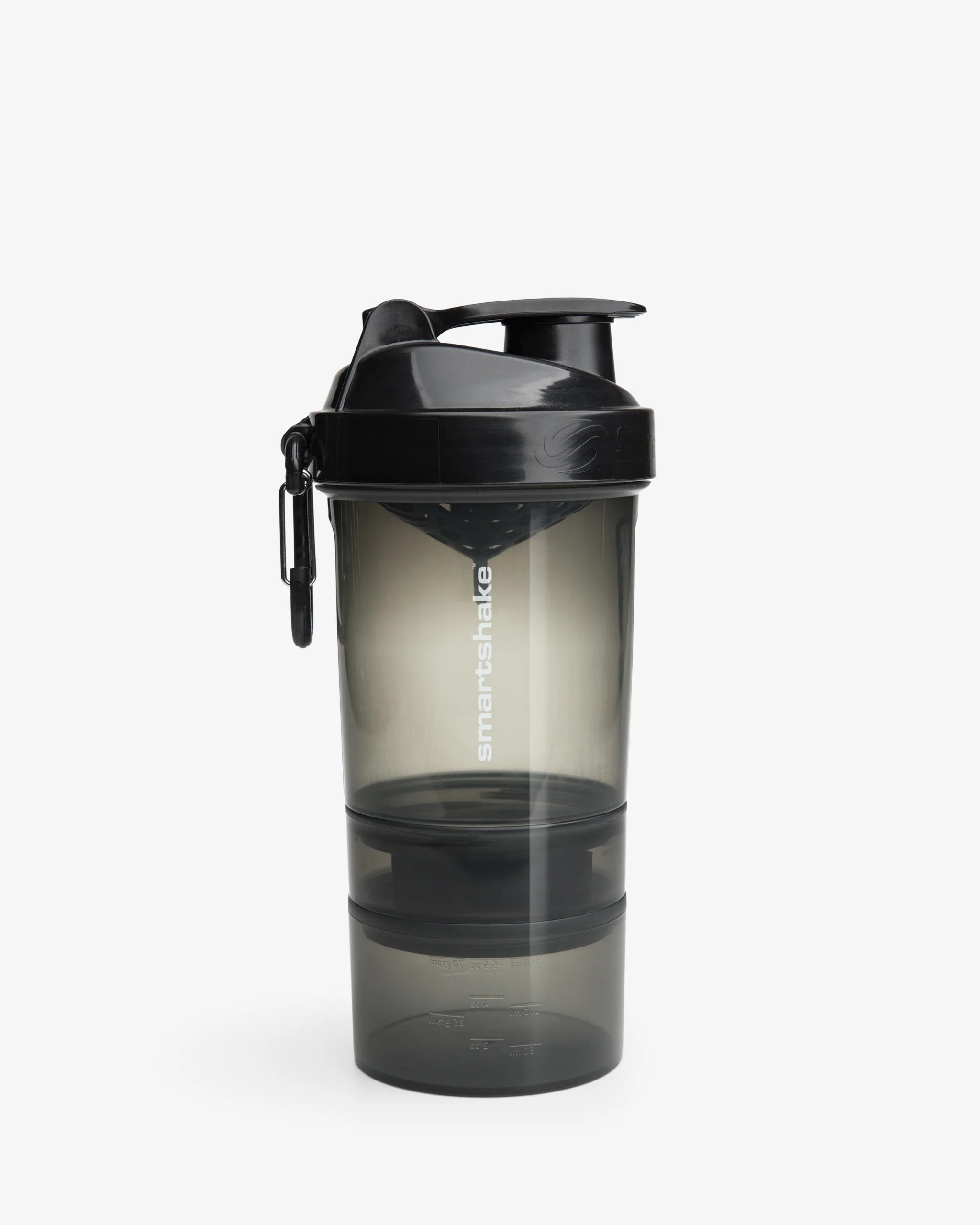 SmartShake O2GO 600ML Gunsmoke Black