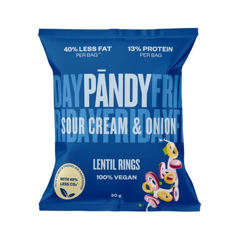 Pändy Lentil Chips Sourcream & Onion 50g