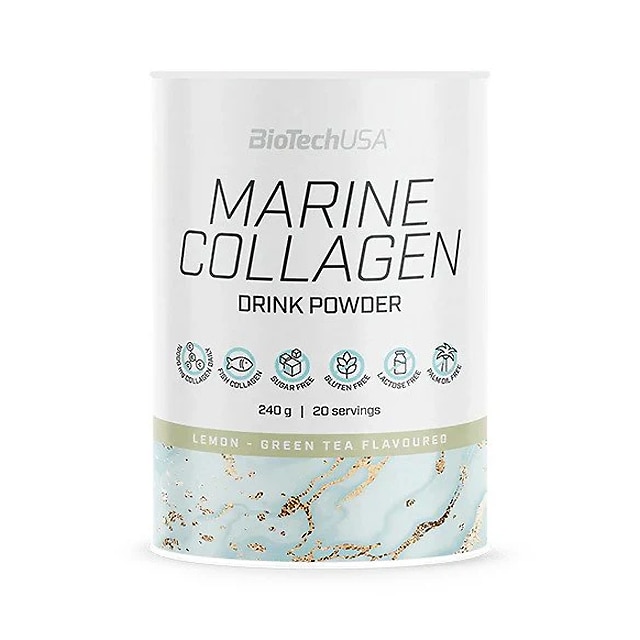 BioTechUSA Marine Collagen Lemon Green Tea 240g