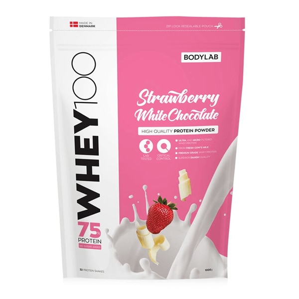 Bodylab whey100 white strawberry