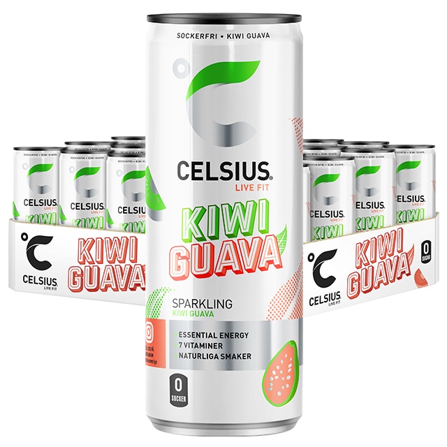 celsius kiwi guava flak 24x355ml