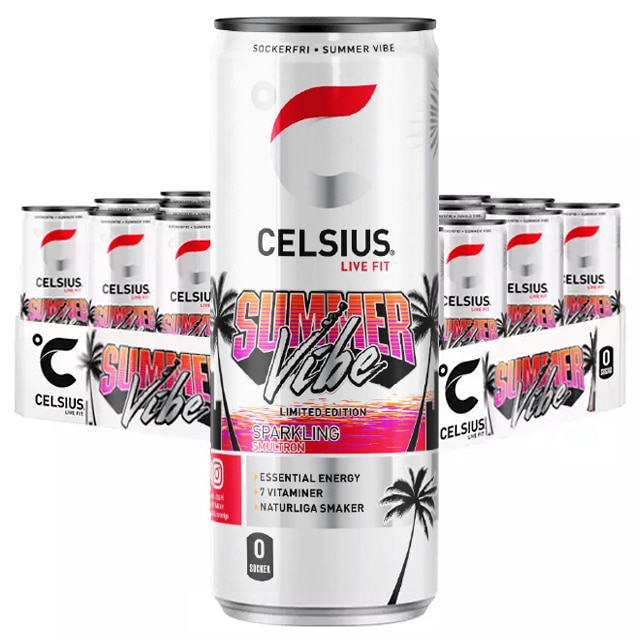 Celsius Summer Vibe Smultron 24x355ml