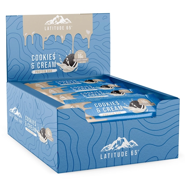 Latitude 65 Proteinbar Cookies & Cream 12x45g