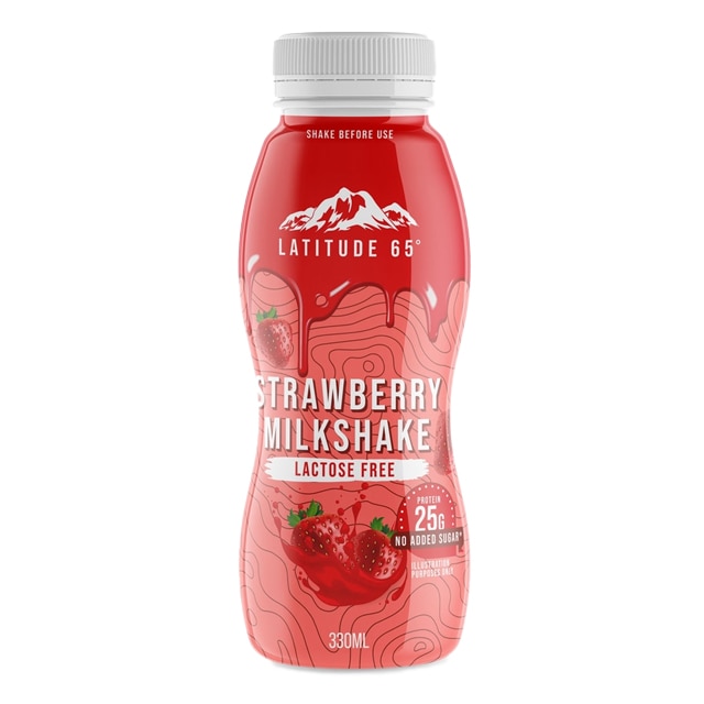 Latitude 65 Milkshake Strawberry 330ml