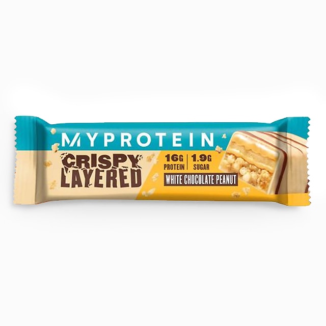 MyProtein Crispy Layered Bar White Chocolate Peanut 58g