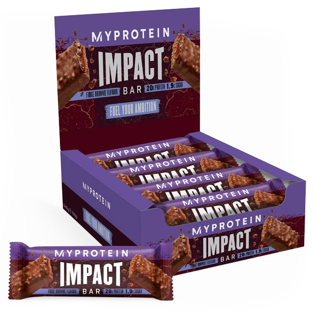 MyProtein Impact Protein Bar Fudge Brownie 12x64g