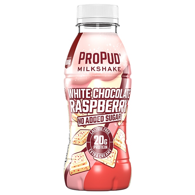 Njie ProPud Protein Milkshake White Chocolate Raspberry 300ml