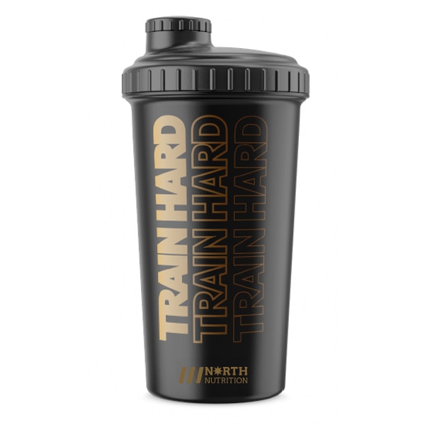 North Nutrition Shaker Train Hard Black/Brown 700ml