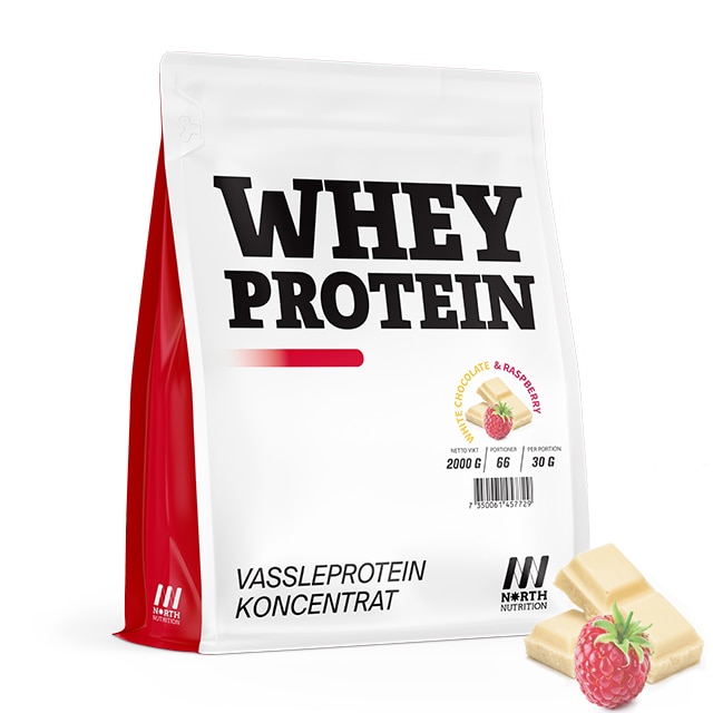 North Nutrition Whey White Chocolate Raspberry 2000g