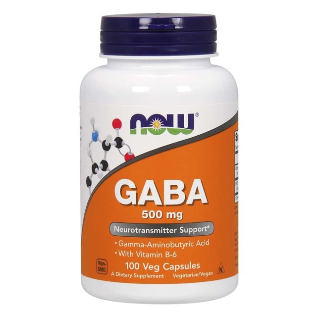 NOW GABA 500mg 100 kapslar