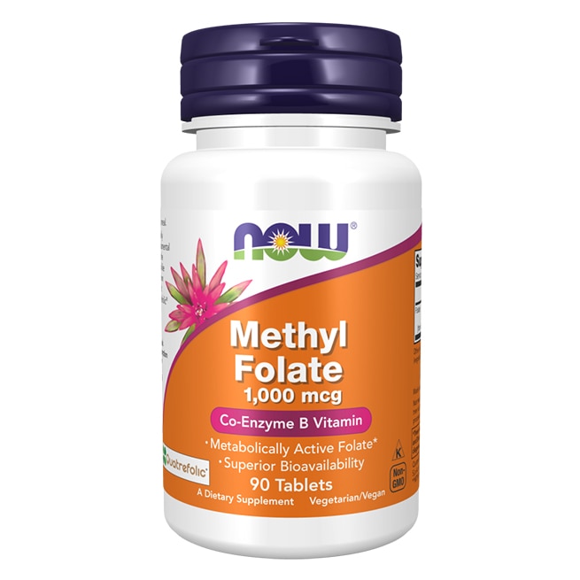 NOW Methyl Folate 1000 mcg 90 tabletter