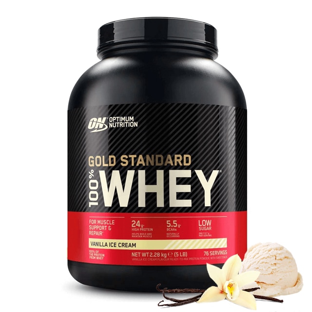 optimum gold standard whey 2,28kg vanilla ice cream