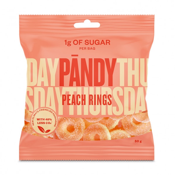 Pändy Candy Peach Rings 50g