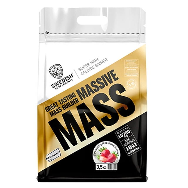 swedishsupliments massive mass strawberry milkshake 3,5kg