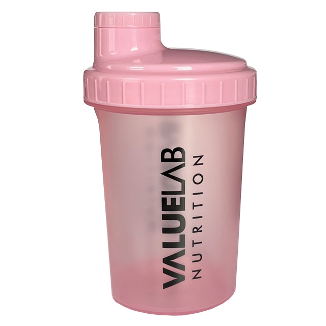 Valuelab Shaker Pink Transparent 500ml